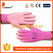 Pink Nylon with Pink PU Work Glove En388